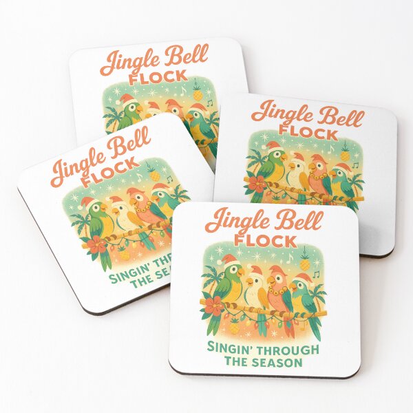Item preview, Jingle Bell Flock – Disney-Inspired Tropical Christmas Design designed and sold by Zippitydodads.
