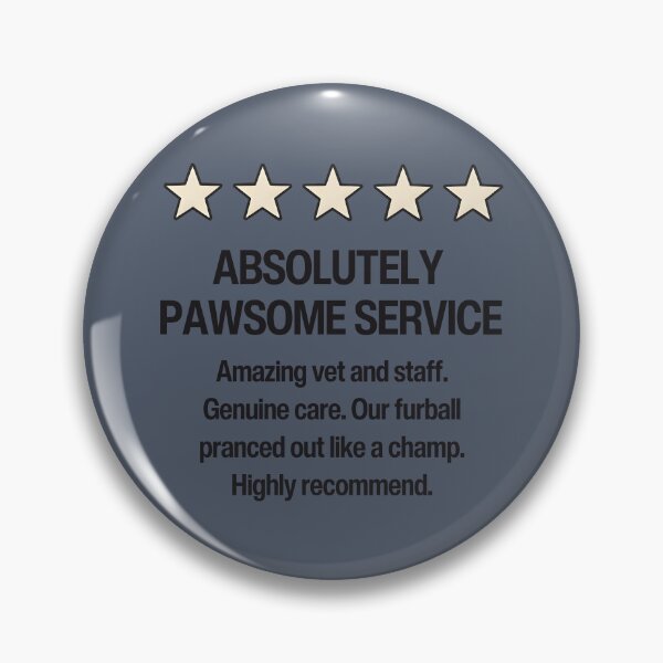 Item preview, Veterinarian 5 Star Pawsome Service  designed and sold by HowToCanadian.