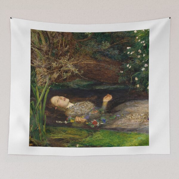 Item preview, Millais Ophelia Pre-Raphaelite Masterpiece Historical Painting designed and sold by TeeARTHY.