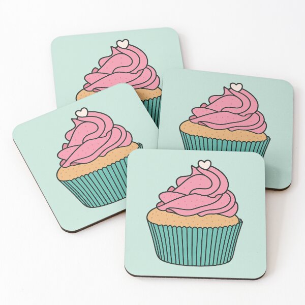 Item preview, Cute Pink Cupcake Illustration – Sweet Kawaii Dessert Art designed and sold by Pacika.