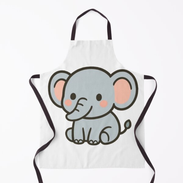 Item preview, Cute Kawaii Elephant Cartoon Illustration designed and sold by Top Tier Clothes.