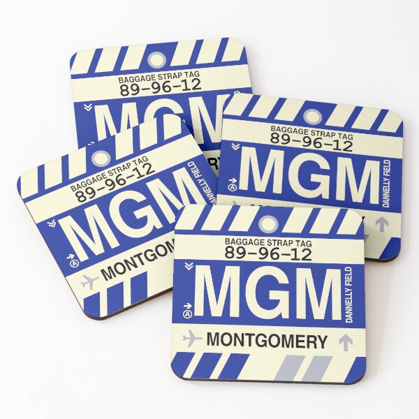 Item preview, MGM Montgomery • Airport Code Art • Jet Age Design designed and sold by YHMDesigns.