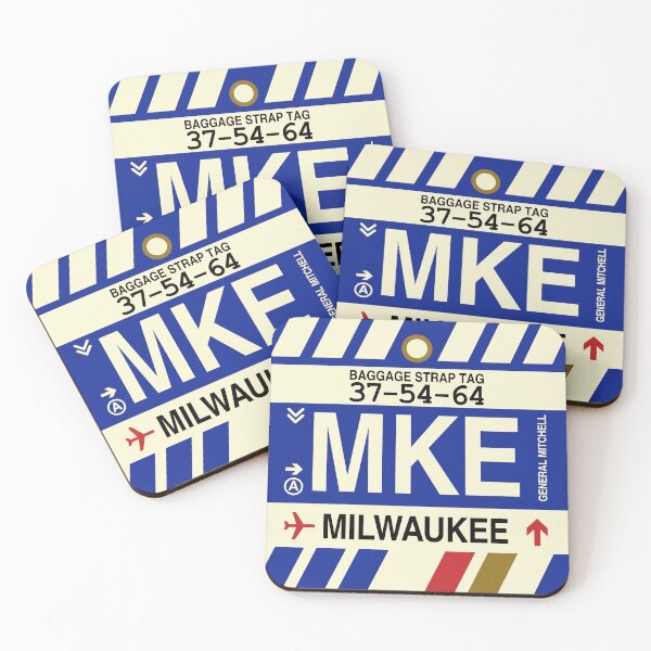 Item preview, MKE Milwaukee • Airport Code Art • Jet Age Design designed and sold by YHMDesigns.