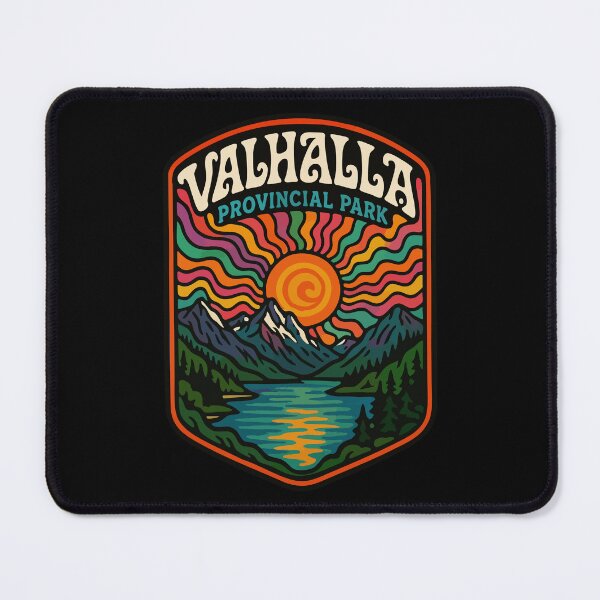 Item preview, Valhalla Provincial Park BC Retro Trippy designed and sold by TomFrontierArt.