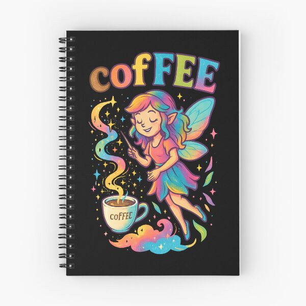 Artikelvorschau, CofFEE – Magische Fee beschwört Kaffee | Zauberhaftes Fantasy T-Shirt entworfen und verkauft von SVALANART.