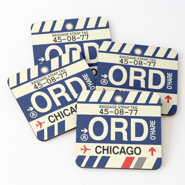 Item preview, ORD Chicago • Airport Code Art • Jet Age Design designed and sold by YHMDesigns.