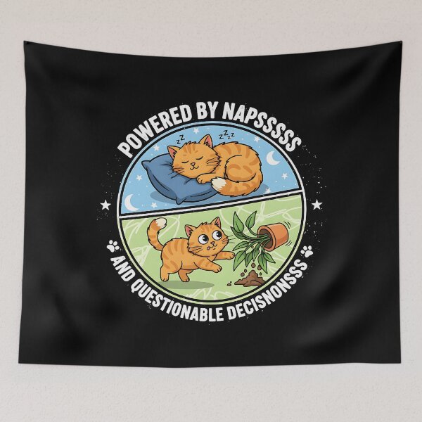 Item preview, Powered by Naps and Questionable Decisions designed and sold by Silent Watch Threads..