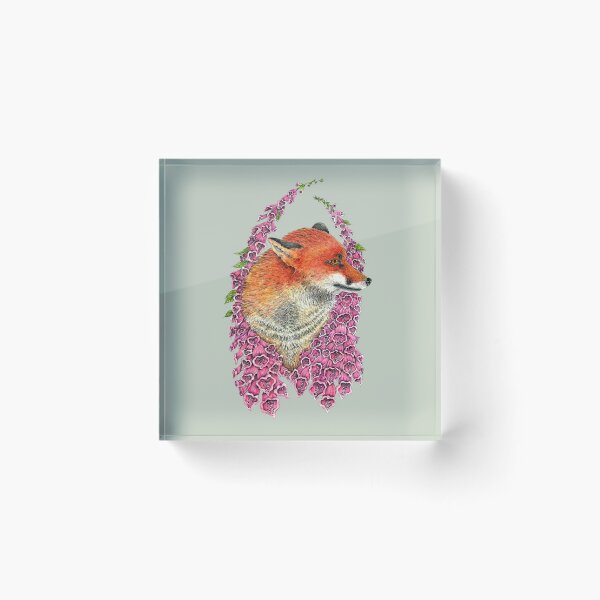 Item preview, Fox in Foxgloves designed and sold by Christina Plumb.