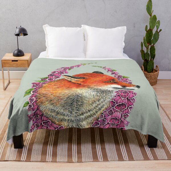 Item preview, Fox in Foxgloves designed and sold by Christina Plumb.