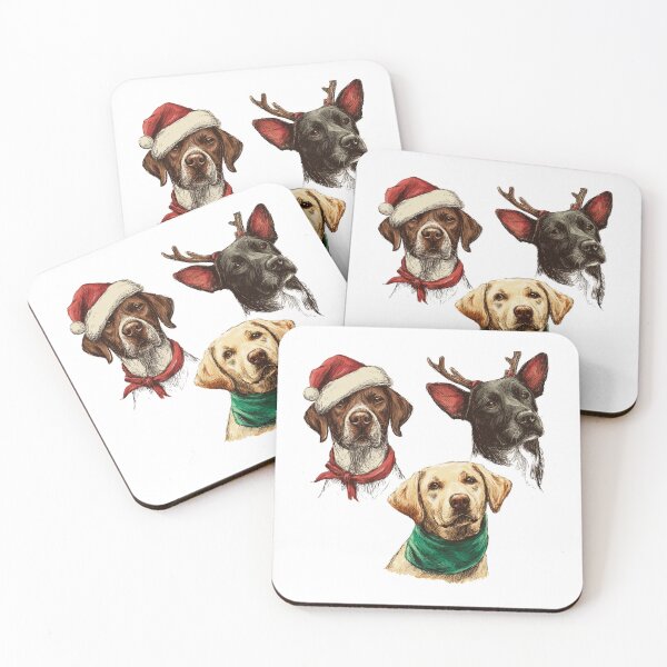 Item preview, Christmas  Dogs | Stickers designed and sold by NicolasGlowArt.