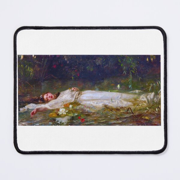 Item preview, Friedrich Wilhelm Theodor Heyser - Ophelia Painting German Romanticism   designed and sold by TeeARTHY.