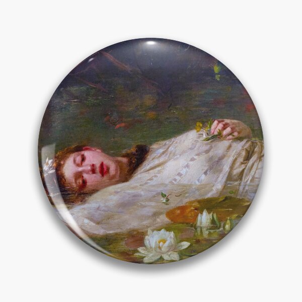 Item preview, Friedrich Wilhelm Theodor Heyser - Ophelia Painting German Romanticism   designed and sold by TeeARTHY.