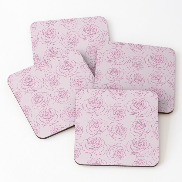 Item preview, Seamless Rose Line Art Pattern designed and sold by IsaMarina.