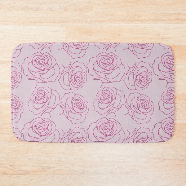 Item preview, Seamless Rose Line Art Pattern designed and sold by IsaMarina.