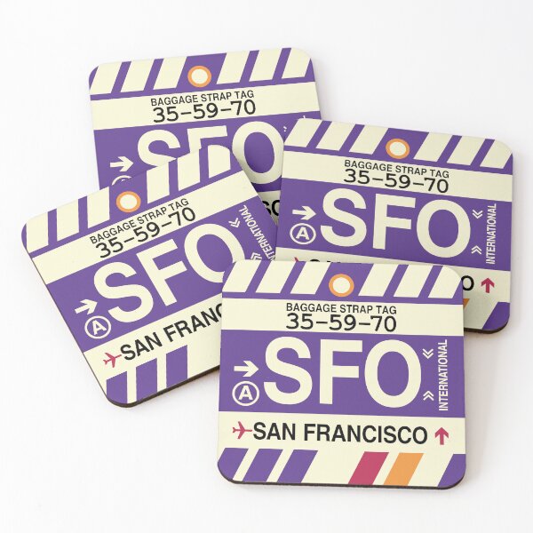 Item preview, SFO San Francisco • Airport Code Art • Jet Age Design designed and sold by YHMDesigns.