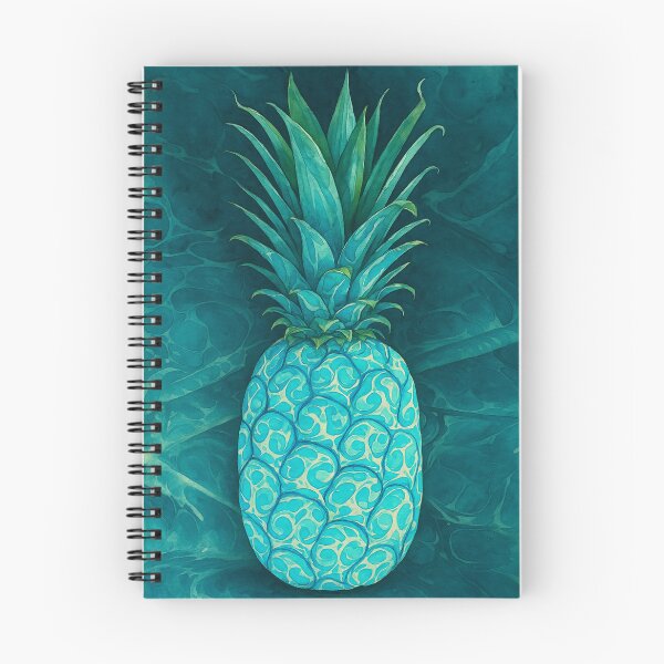 Item preview, Turquoise Pineapple with Marbling Pattern designed and sold by Pacika.