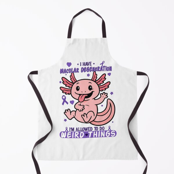 Item preview, I Have Macular Degeneration – Weird and Proud Axolotl designed and sold by Eyepatch-Jacks.