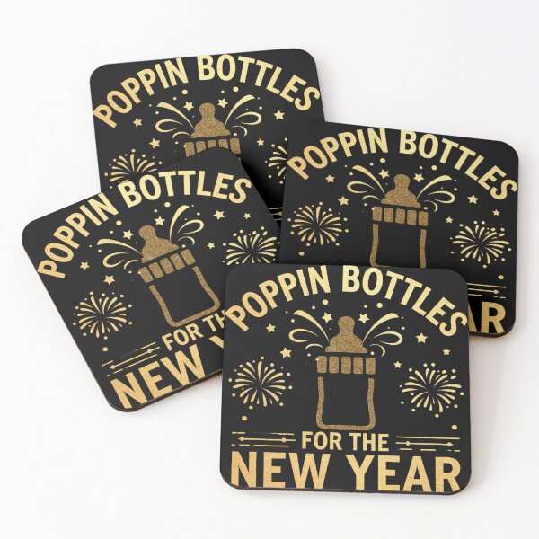 Item preview, Poppin bottles for the new year designed and sold by Print_Fuse.