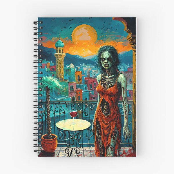 Item preview, Zombie Woman on the Balcony - Sunset Over City designed and sold by NightTimeJ.