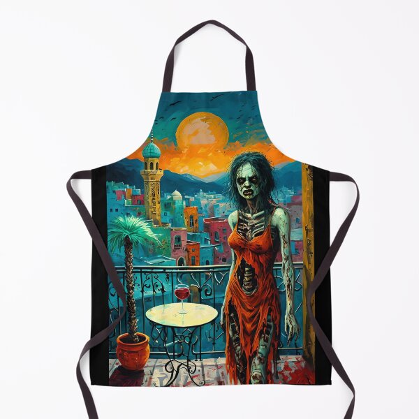 Item preview, Zombie Woman on the Balcony - Sunset Over City designed and sold by NightTimeJ.