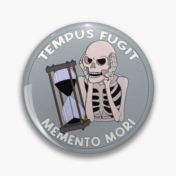 Item preview, Tempus Fugit Skeleton Memento Mori Hourglass designed and sold by shopdiego.