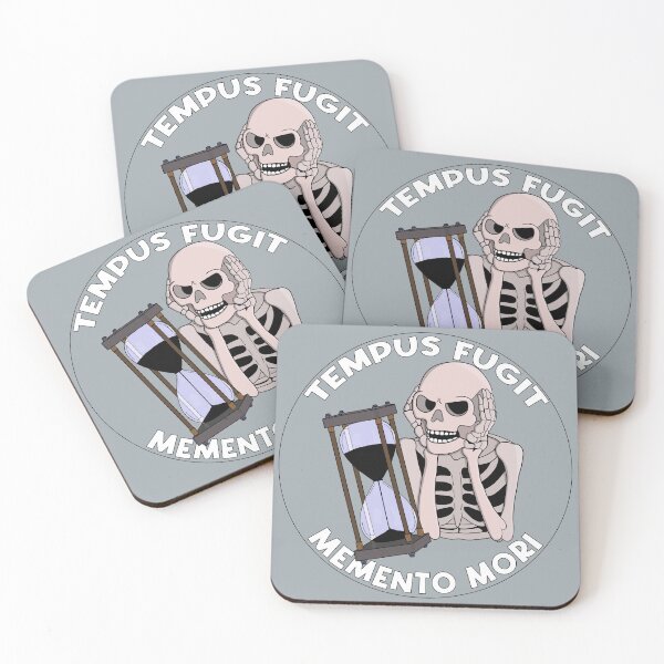 Item preview, Tempus Fugit Skeleton Memento Mori Hourglass designed and sold by shopdiego.