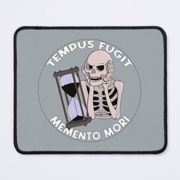 Item preview, Tempus Fugit Skeleton Memento Mori Hourglass designed and sold by shopdiego.