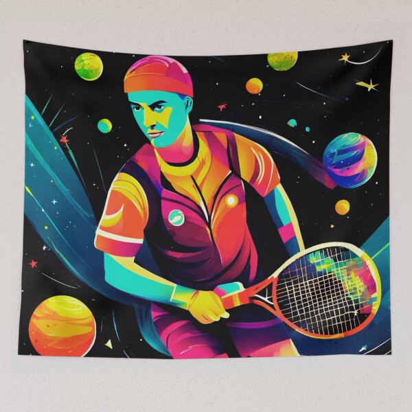 Item preview, Space Tennis Players, a Sporting Rivalry designed and sold by Zofia Sosnecka.