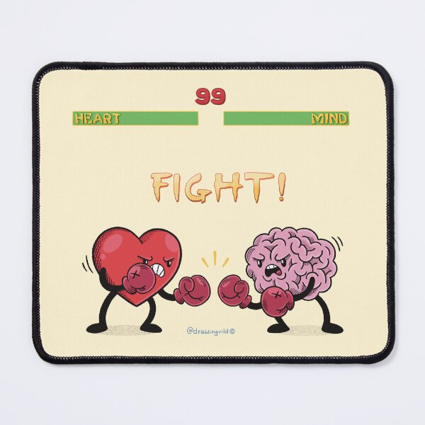 Item preview, Heart VS Mind Battle designed and sold by Drawingvild.