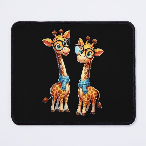 Item preview, "Funny Smiling Giraffe with Glasses" designed and sold by Artdesign-113.