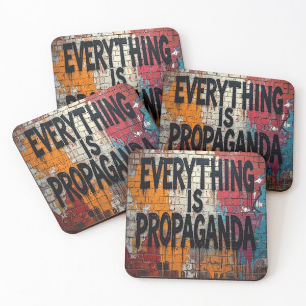 Item preview, EVERYTHING IS PROPAGANDA Street Art | Gritty Graffiti | Anti-Establishment Statement Piece | Punk Rock Aesthetic Spray Paint Print designed and sold by Go Easy Apparel.