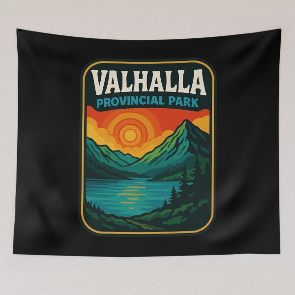 Item preview, Parque Provincial Valhalla BC Retro designed and sold by TomFrontierArt.