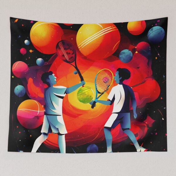 Item preview, Space Tennis Players, a Sporting Rivalry designed and sold by Zofia Sosnecka.