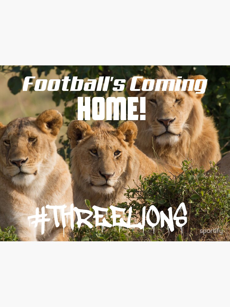 "Football's coming home! Three lions" Sticker for Sale by sportify