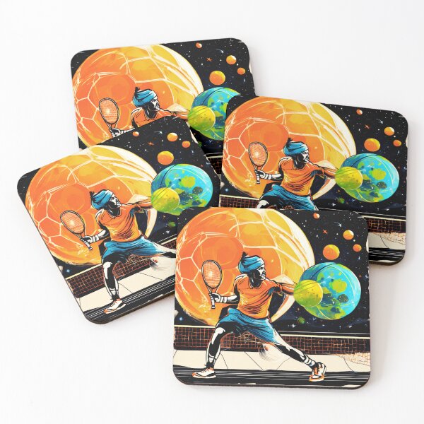 Item preview, Space Tennis Players, a Sporting Rivalry designed and sold by Zofia Sosnecka.