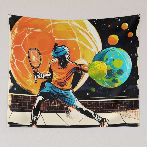 Item preview, Space Tennis Players, a Sporting Rivalry designed and sold by Zofia Sosnecka.