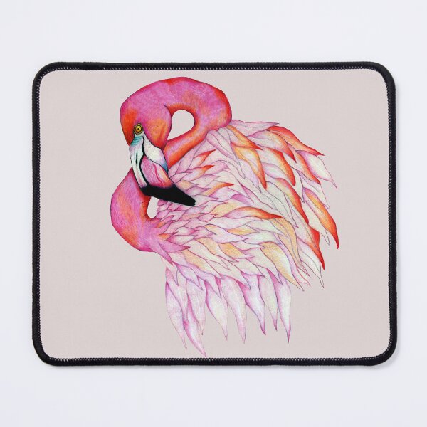 Aperçu de l'œuvre Portrait d'oiseau flamant rose créée et vendue par Christina Plumb.