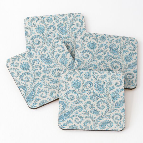 Item preview, Elegant Blue Paisley Floral Pattern – Vintage Oriental Seamless Design designed and sold by Gold Turtle  Lina.