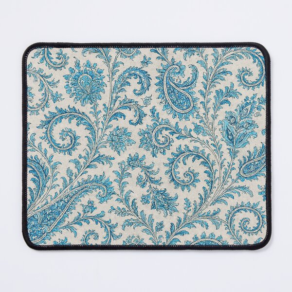 Item preview, Elegant Blue Paisley Floral Pattern – Vintage Oriental Seamless Design designed and sold by Gold Turtle  Lina.