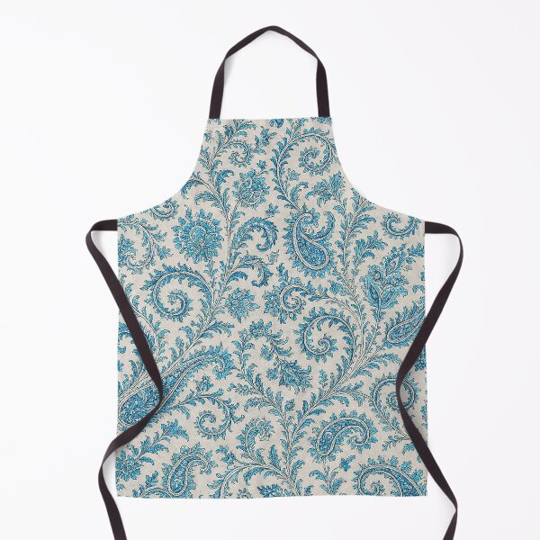 Item preview, Elegant Blue Paisley Floral Pattern – Vintage Oriental Seamless Design designed and sold by Gold Turtle Lina.