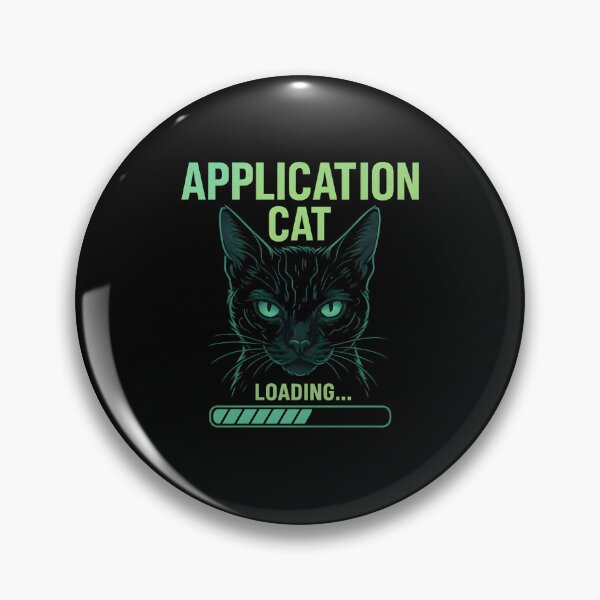 Artikelvorschau, appliCATion – Cyber Katze T-Shirt | Zukunft trifft Katzenhumor entworfen und verkauft von SVALANART.