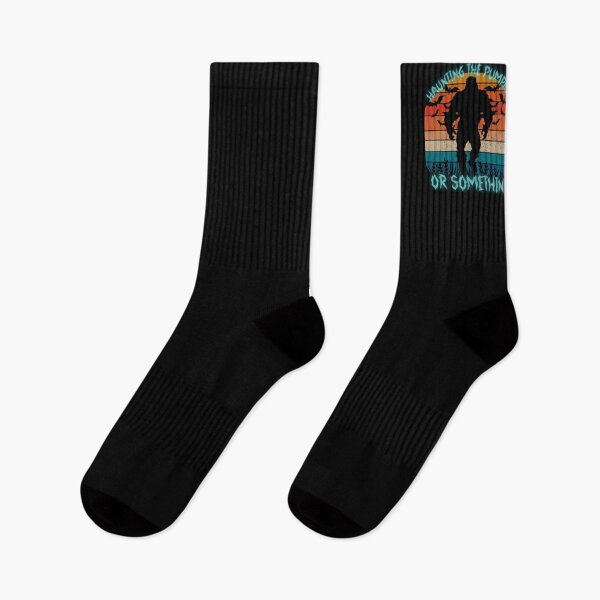 Item preview, Bigfoot Haunting The Pumpkin Funny Retro Sunset Sasquatch Adventure Design designed and sold by Logiprint.
