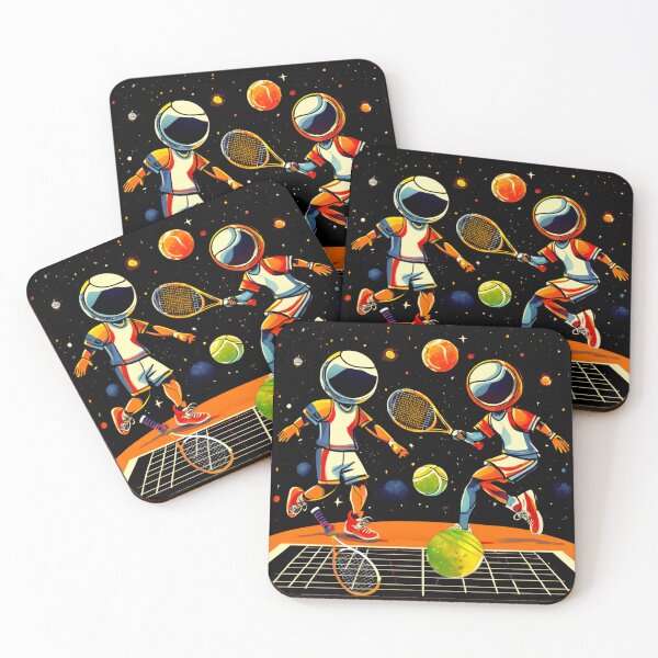 Item preview, Space Tennis Players, a Sporting Rivalry designed and sold by Zofia Sosnecka.