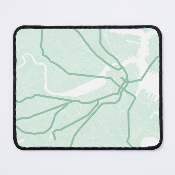 Item preview, Boston Transit Map designed and sold by ezraeinhorn.