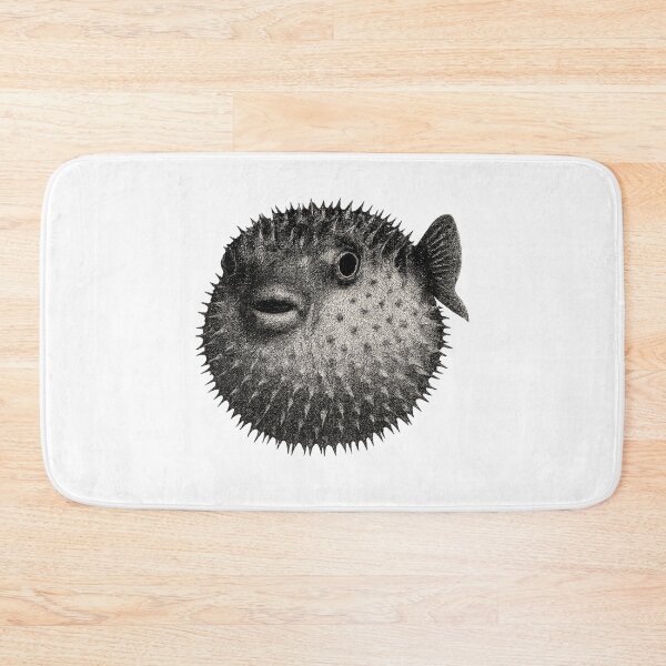 Item preview, RETRO BLOWFISH – Black & White Newspaper Collage Art designed and sold by RICK-TURNER.