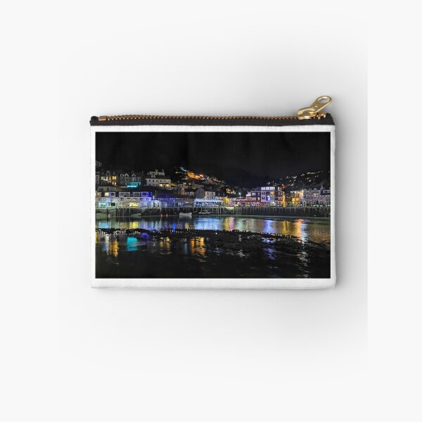 Item preview, Christmas Lights at Looe in Cornwall (Beyond Paradise) designed and sold by rosiephotos.