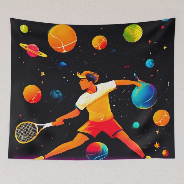 Item preview, Space Tennis Players, a Sporting Rivalry designed and sold by Zofia Sosnecka.