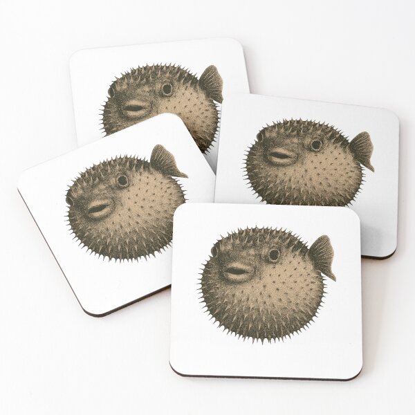 Item preview, RETRO BLOWFISH – Vintage Collage Art in Sepia Style designed and sold by RICK-TURNER.