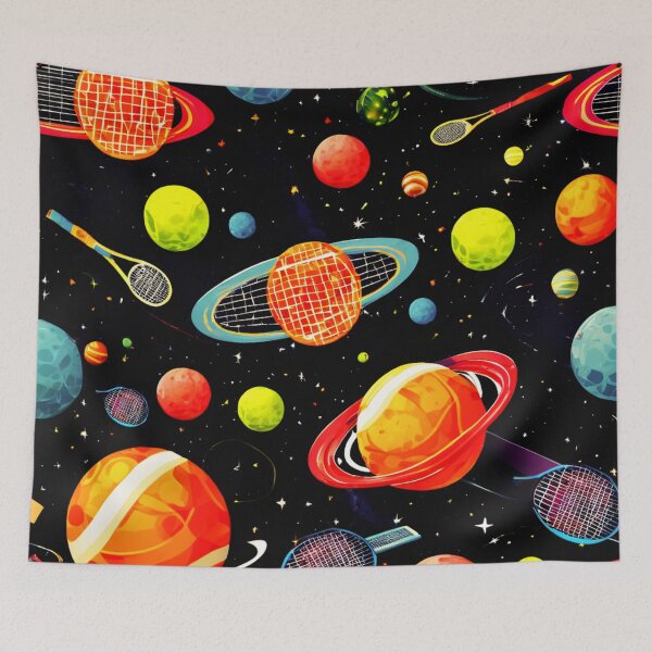 Item preview, Space Tennis Players, a Sporting Rivalry designed and sold by Zofia Sosnecka.
