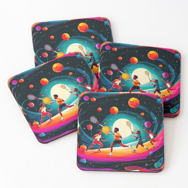 Item preview, Space Tennis Players, a Sporting Rivalry designed and sold by Zofia Sosnecka.